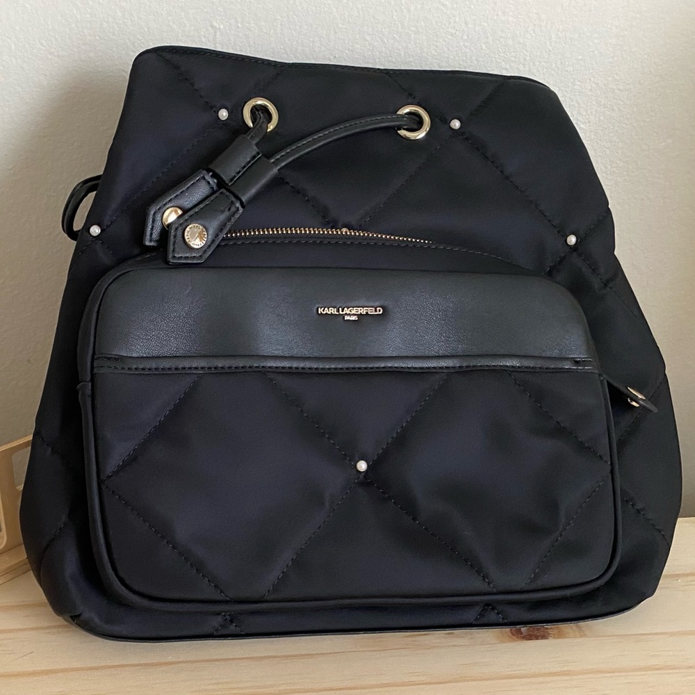 Karl Lagerfeld Black mini backpack